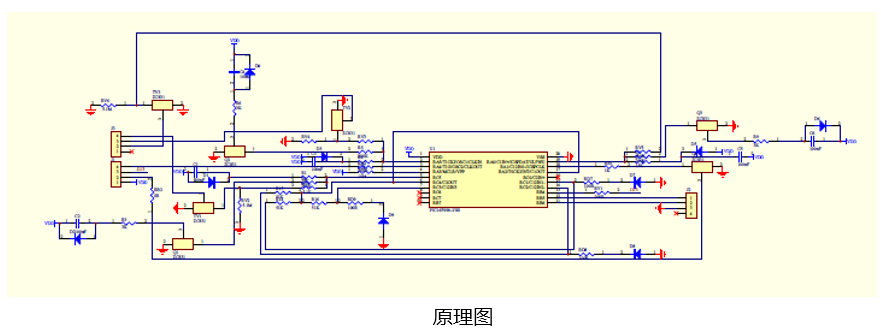 mtouch觸摸開關解決方案原理圖